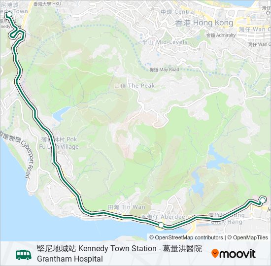 59X bus Line Map