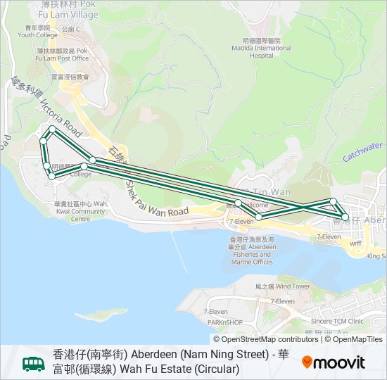 63A bus Line Map