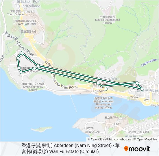 巴士63A的線路圖