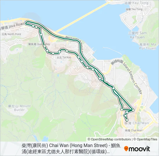 65A Bus Line Map
