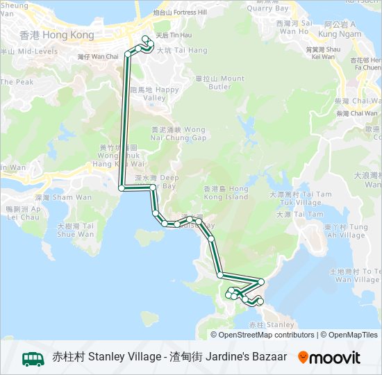 N40 bus Line Map