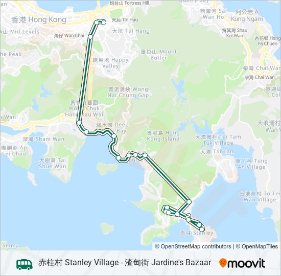 N40 bus Line Map