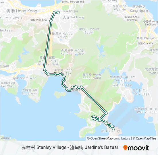 N40 Bus Line Map