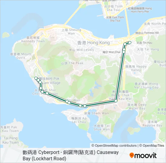 N69X Bus Line Map