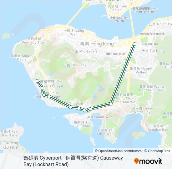 N69X Bus Line Map