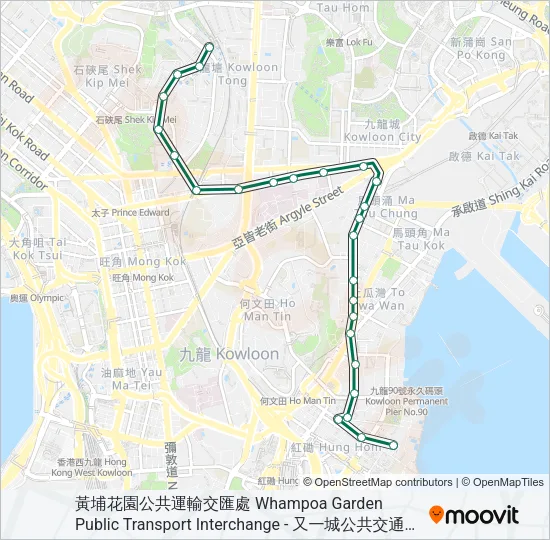 2 Bus Line Map