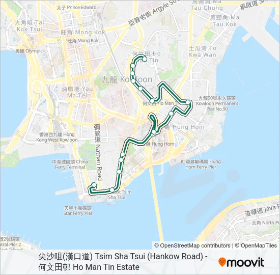 8 Bus Line Map