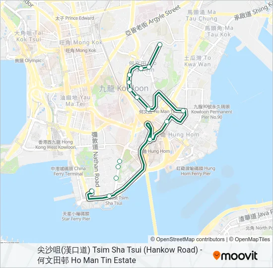 8 Bus Line Map