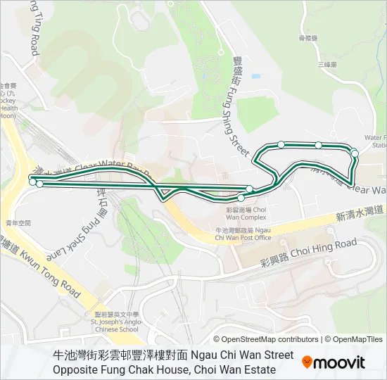16 Bus Line Map
