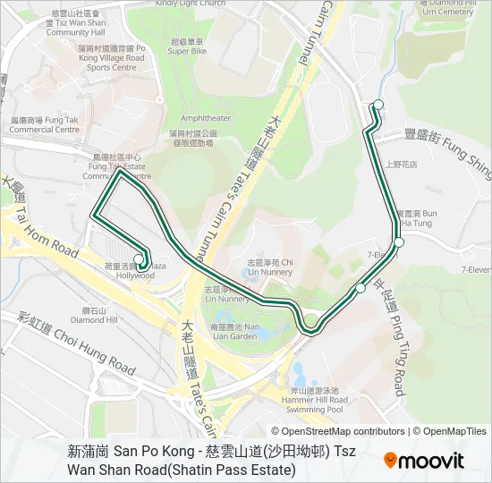 19 Bus Line Map