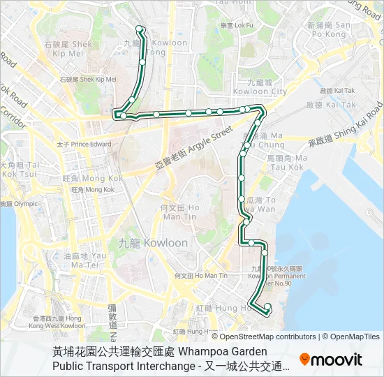 2A Bus Line Map