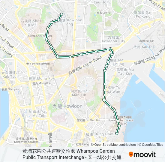 2A Bus Line Map