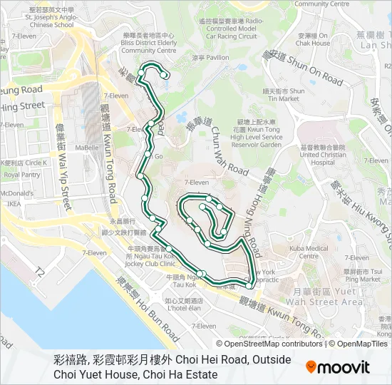 35 Bus Line Map