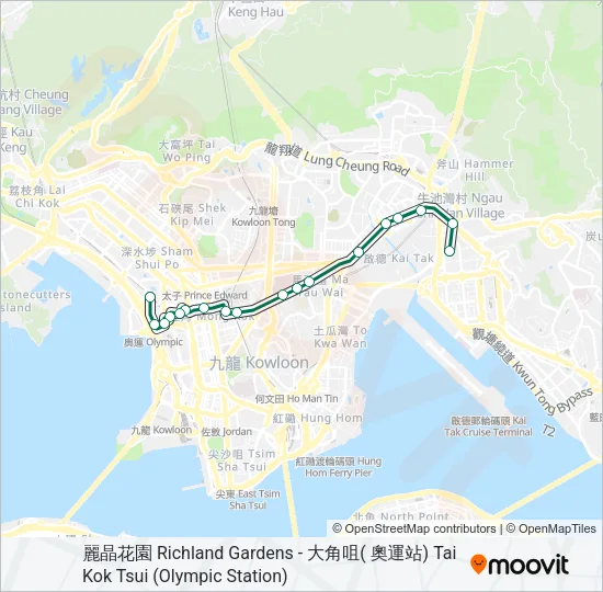 46 Bus Line Map