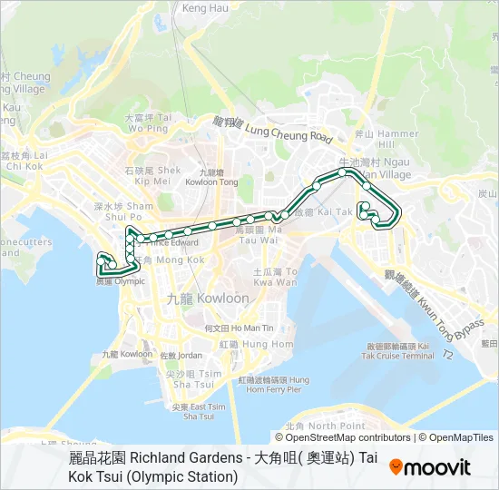 46 Bus Line Map