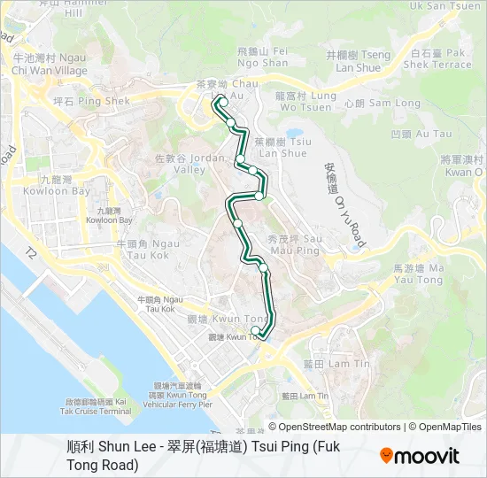 47 Bus Line Map