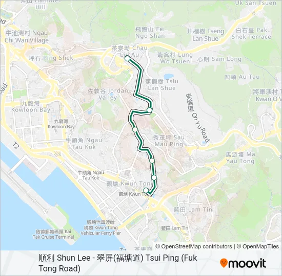 47 Bus Line Map