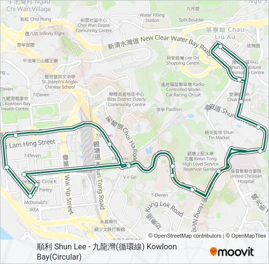 48 Bus Line Map