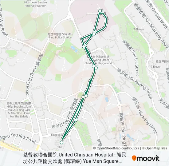 50 Bus Line Map