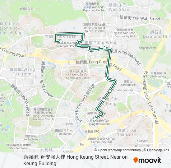 52 Bus Line Map