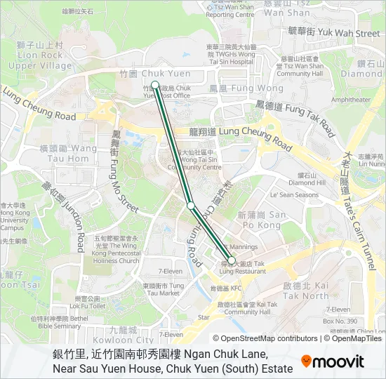 52 Bus Line Map