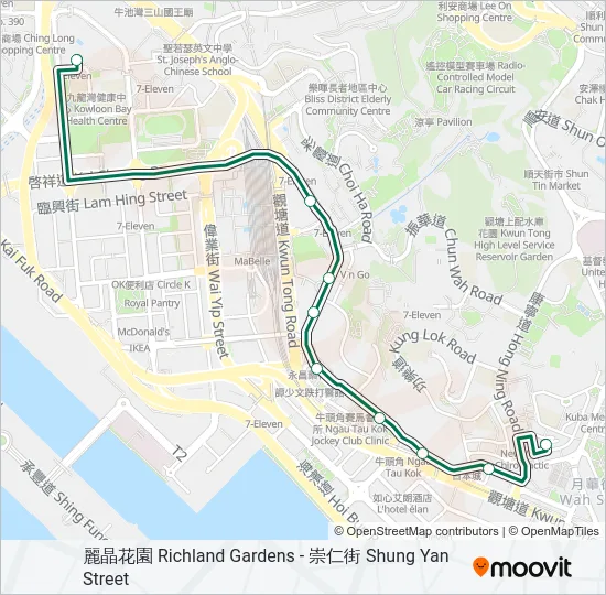 56 Bus Line Map