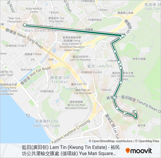 巴士63的線路圖