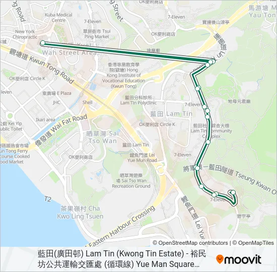 63 Bus Line Map