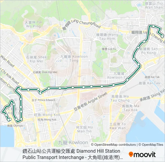 70 Bus Line Map