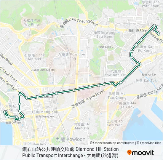 70 Bus Line Map