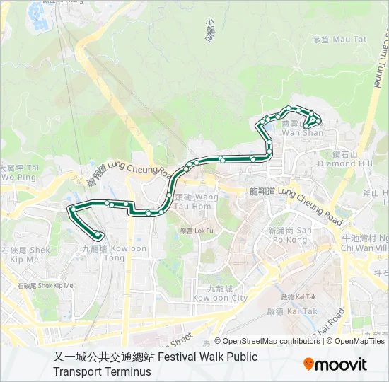 73 Bus Line Map