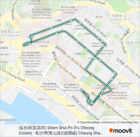75 Bus Line Map