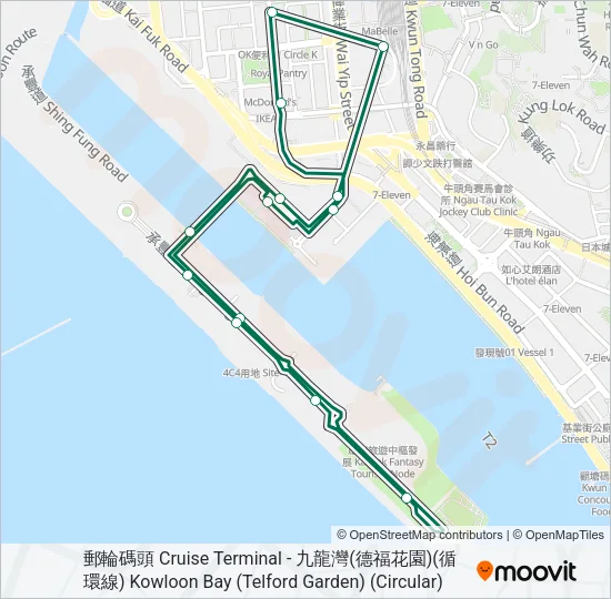 86 Bus Line Map