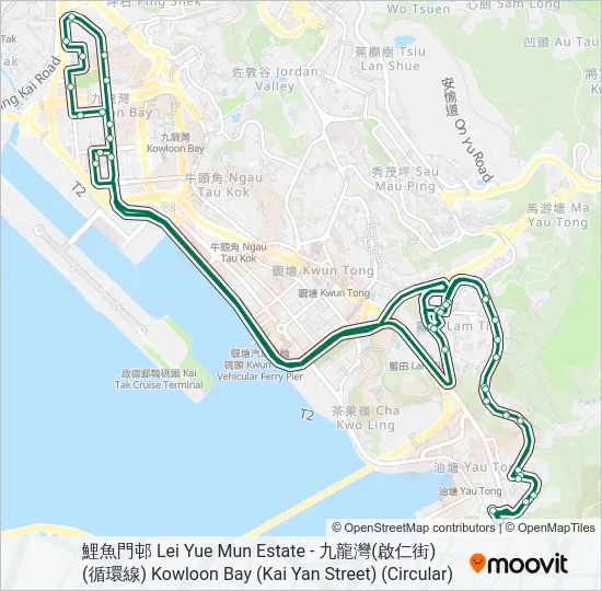 87 Bus Line Map