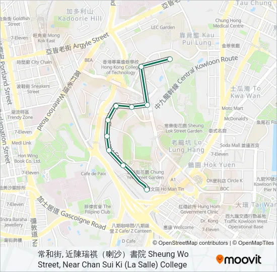 8M Bus Line Map