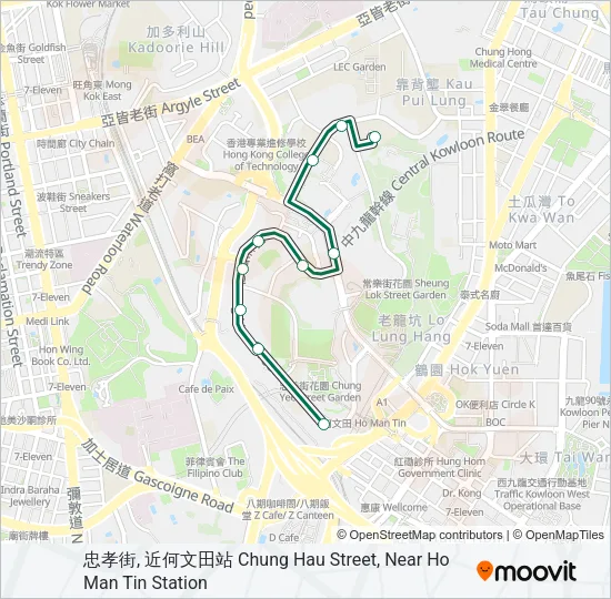 8M Bus Line Map