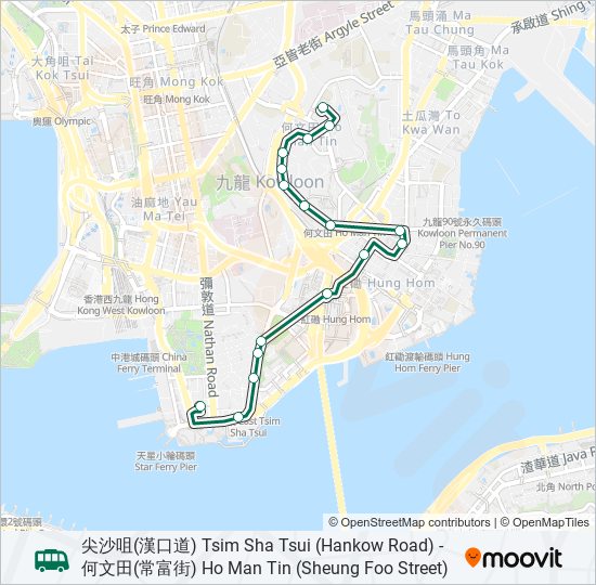 8S bus Line Map