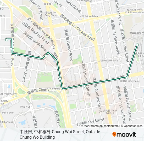 12A Bus Line Map