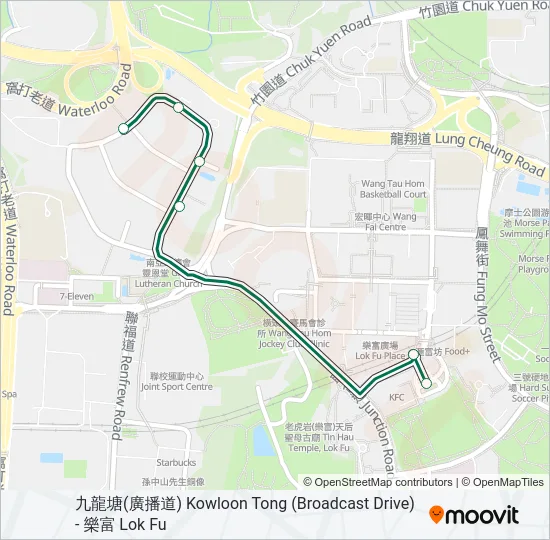 13A Bus Line Map