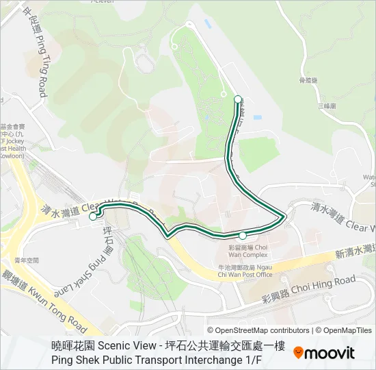16B Bus Line Map