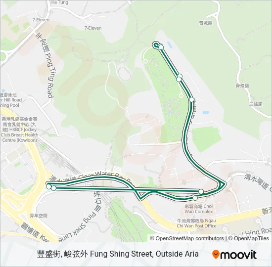 16S Bus Line Map
