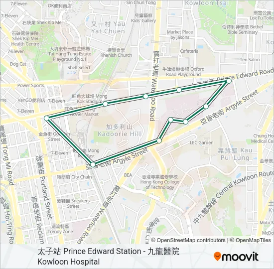 17M Bus Line Map
