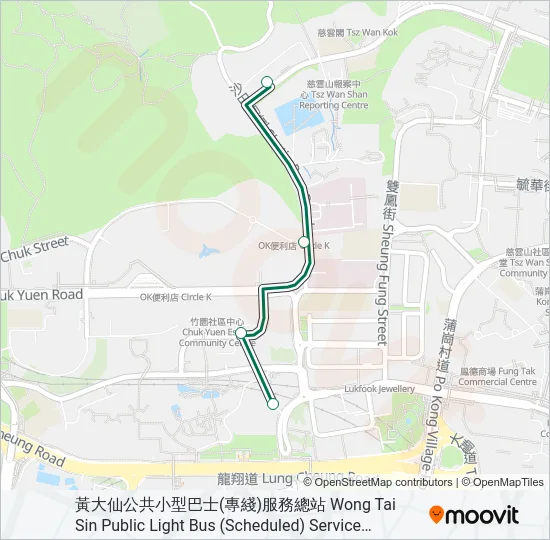 18M Bus Line Map