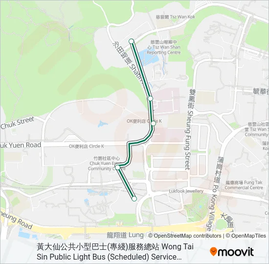 18M Bus Line Map