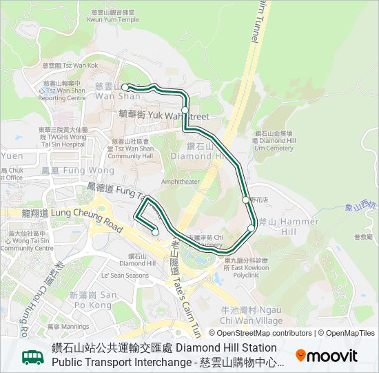 19S bus Line Map