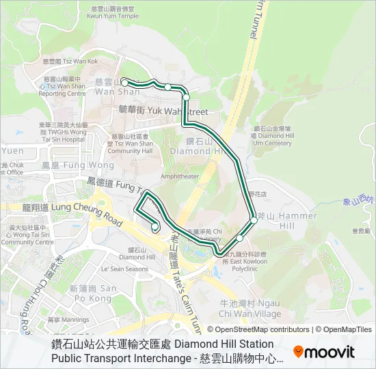 19S Bus Line Map