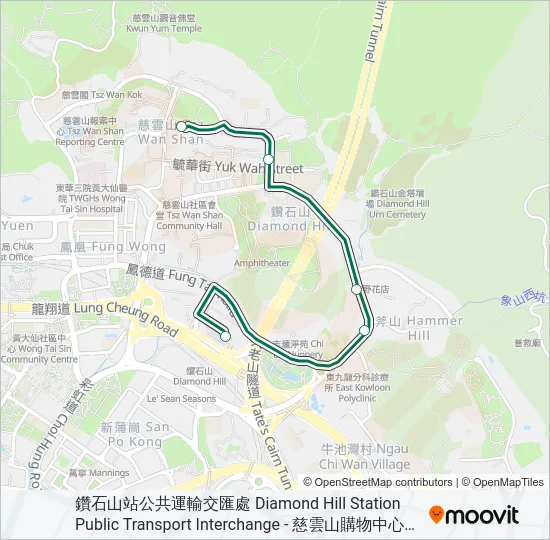 19S Bus Line Map
