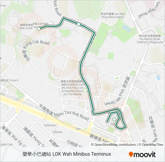 22M Bus Line Map