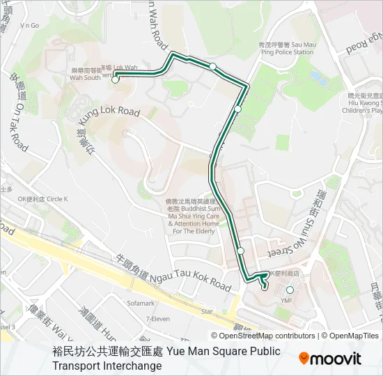 22M Bus Line Map