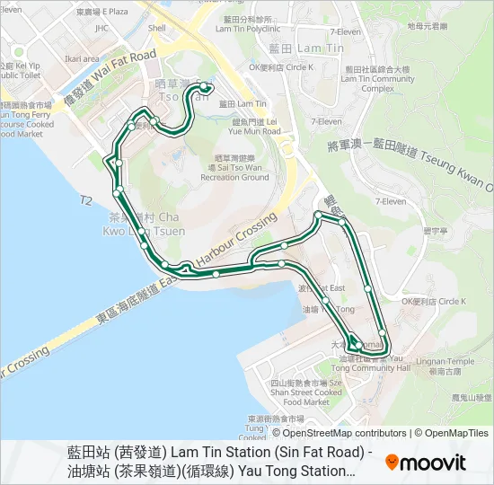 巴士23C的線路圖